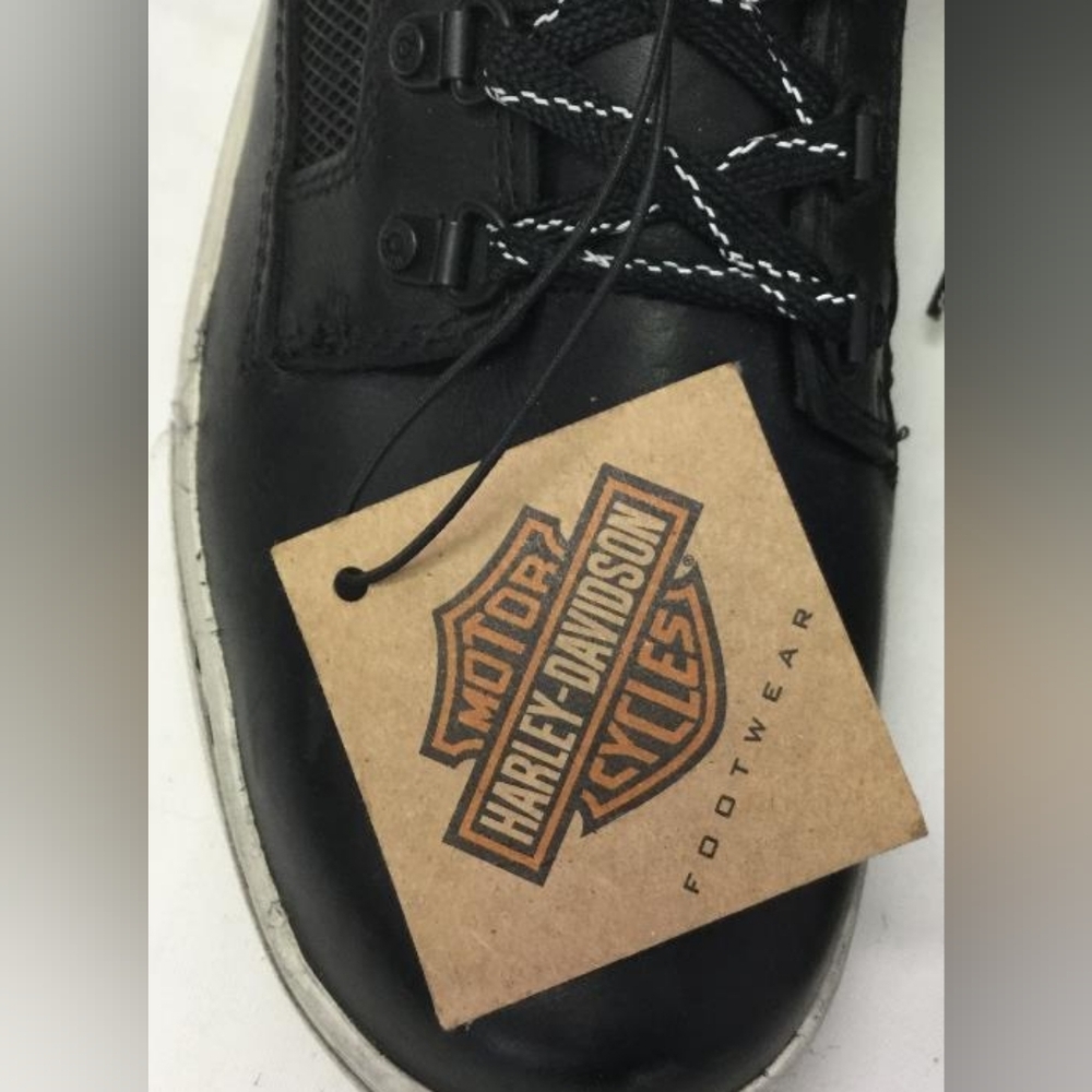 HARLEY DAVIDSON Men's Dixon Moto Black Sneaker Riding Motorcycle Boots - Picture 3 of 11